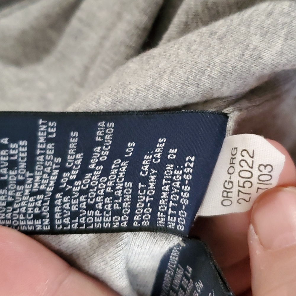 Tommy Hilfiger Gray Nylon Jacket Size XL Vintage - Picture 10 of 10